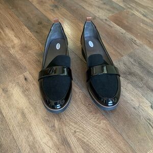 New W/O Tags Dr. Scholls Black Patent Leather Loafers Sz 11